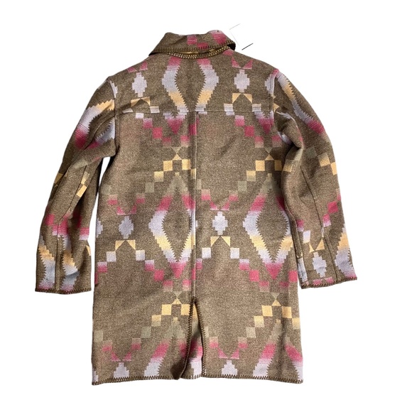 Woolrich Vintage Wool Blanket Coat Reversible Jacket SZ M - Picture 6 of 7